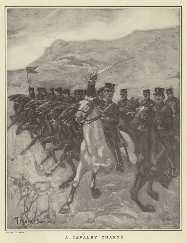 Et kavaleri angreb af Fletcher C. Ransom