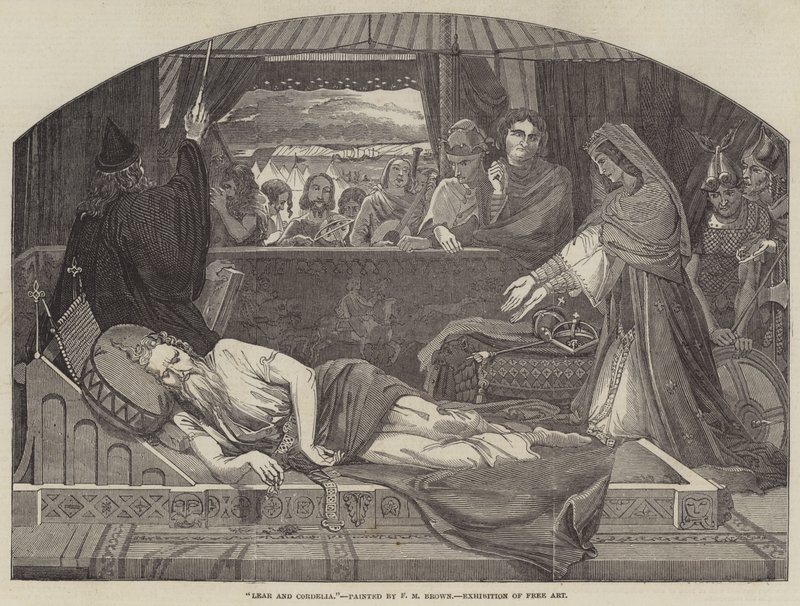 Lear og Cordelia af Ford Madox Brown