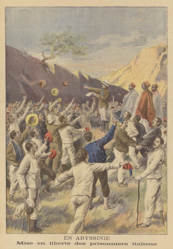 Befrielse af italienske fanger i Etiopien af Fortune Louis Meaulle