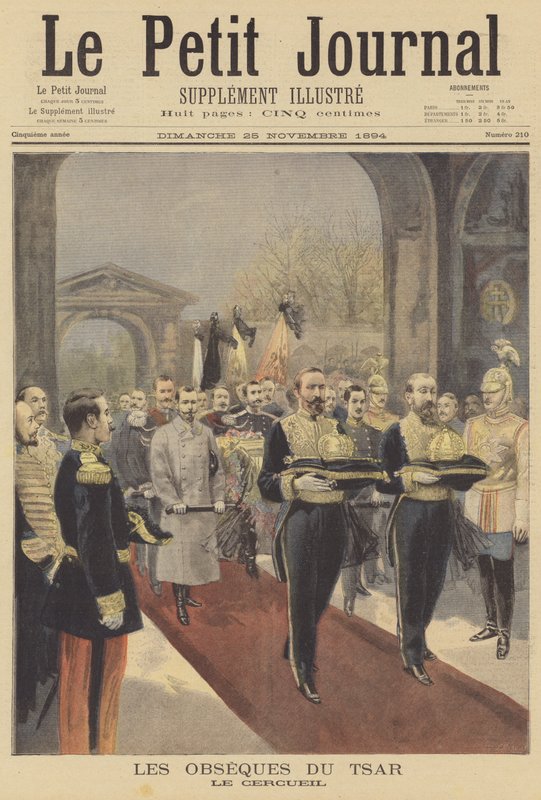 Begravelse af zar Alexander III af Rusland af Fortune Louis Meaulle