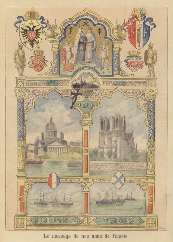 Budskab om goodwill fra byen St. Petersborg til Frankrig af Fortune Louis Meaulle