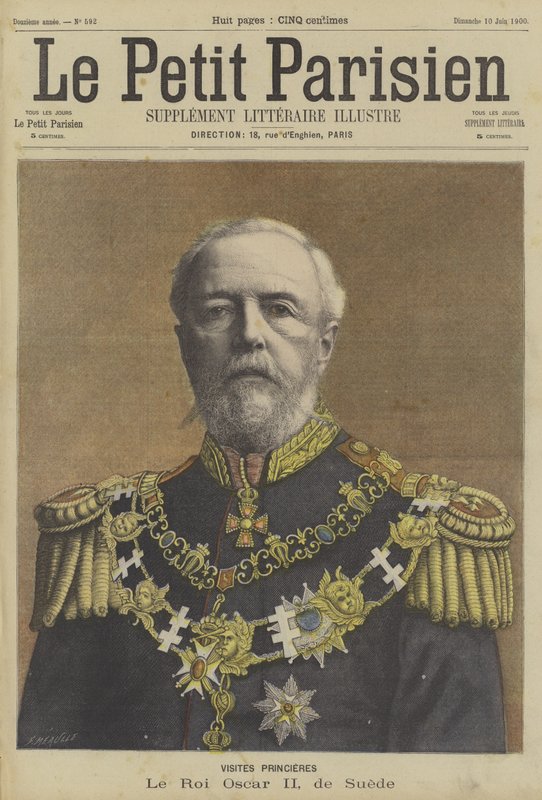 Oscar II, konge af Sverige af Fortune Louis Meaulle