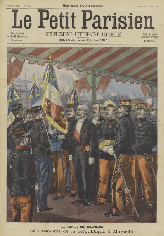 Frankrigs præsident Loubet besøger Marseille af Fortune Louis Meaulle