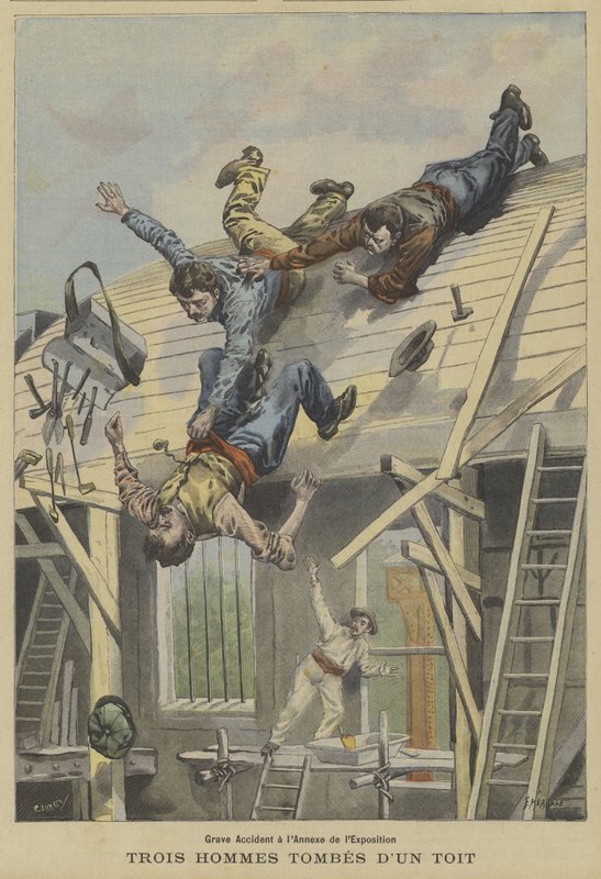 Alvorlig ulykke på stedet for Exposition Universelle i 1900, Paris af Fortune Louis Meaulle