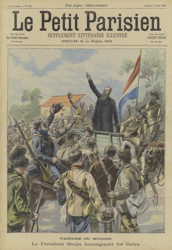 Sejr eller død. Præsident Steyn fra den orange fristat taler til boertropperne af Fortune Louis Meaulle