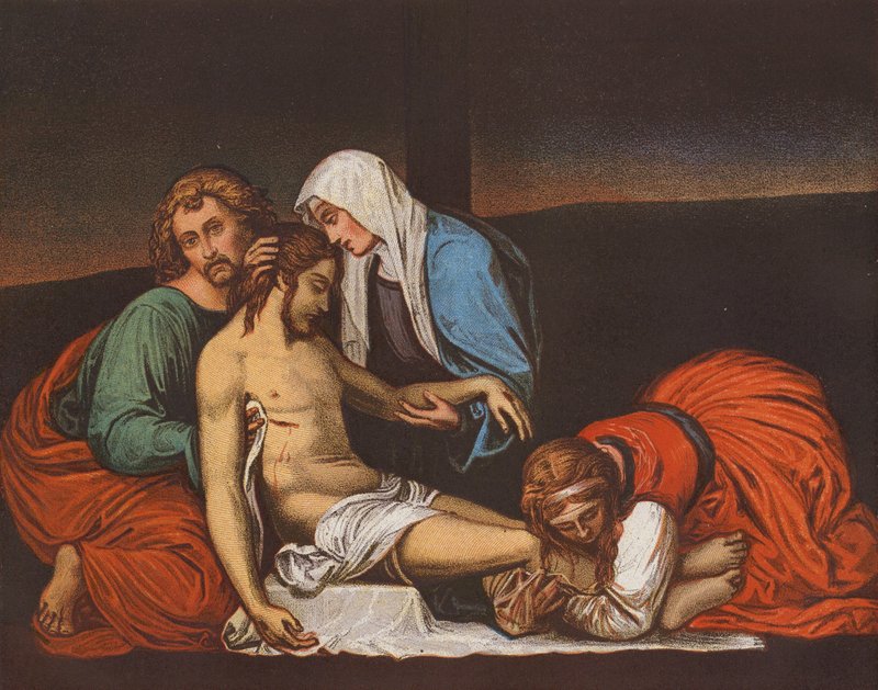 Nedtagning fra korset (farvelitografi) af Fra (1471 1517) (after) Bartolomeo