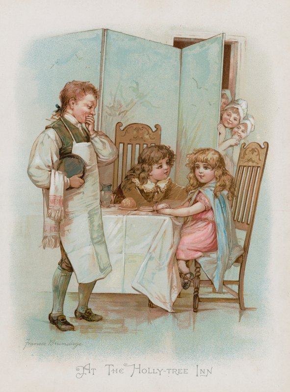 På Holly-Tree Inn (chromolitho) af Frances Brundage