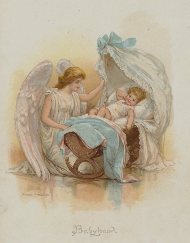 Babyhood (chromolitho) af Frances Brundage