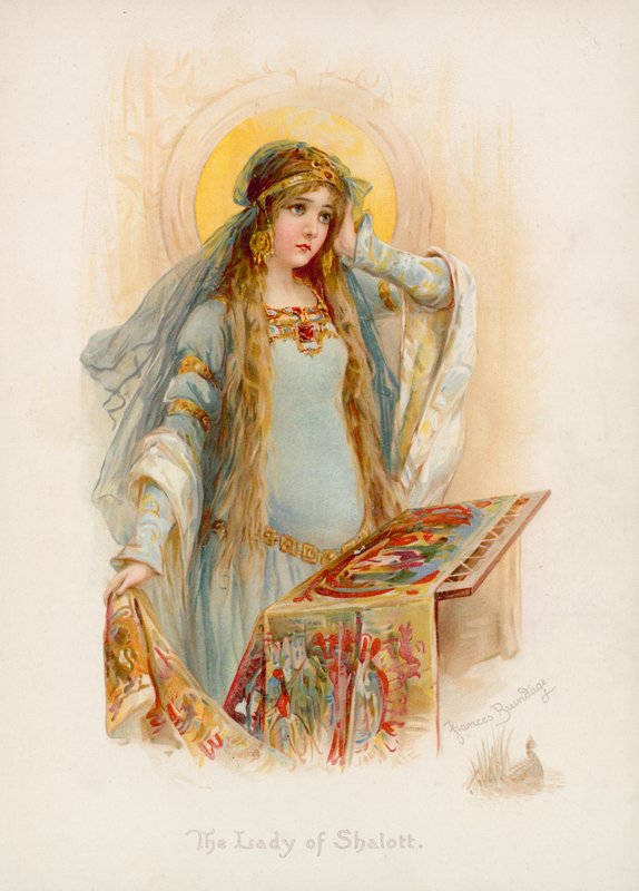 Tennysons The Lady of Shalott af Frances Brundage
