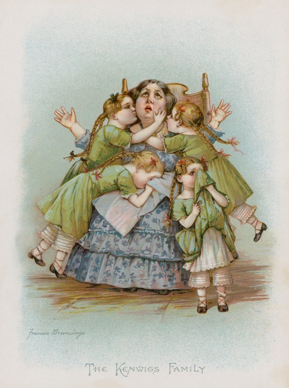 Kenwigs-familien (chromolitho) af Frances Brundage