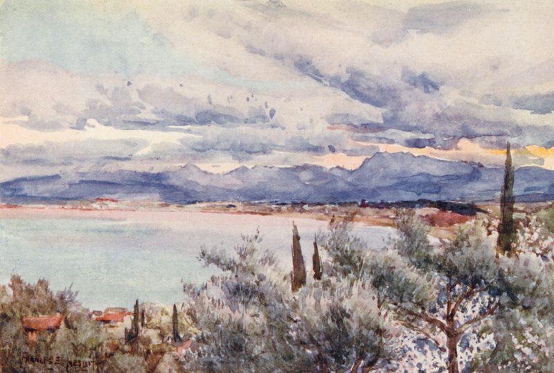 Udsigt fra Mustapha, Algier (farvelitografi) af Frances Nesbitt