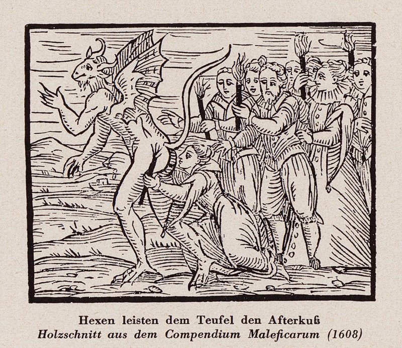Hekse, der kysser djævelens anus af Francesco Maria Guazzo