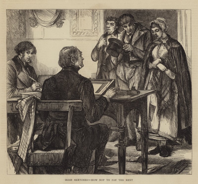 Irish Sketches, hvordan man ikke betaler lejen af Francis S. Walker