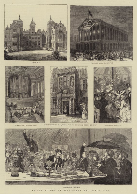 Prins Arthur i Birmingham og Aston Park af Francis S. Walker