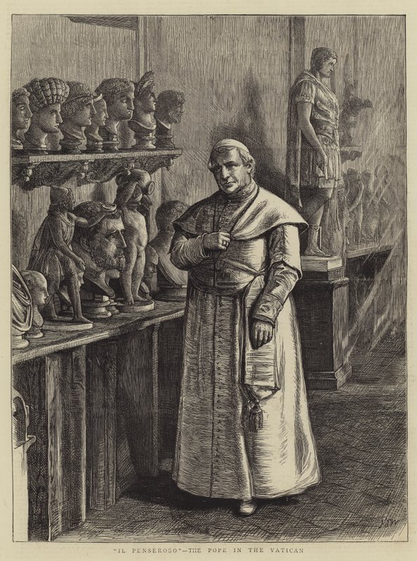 Rom, en karnevalskontrast, Il Penseroso, paven i Vatikanet af Francis S. Walker