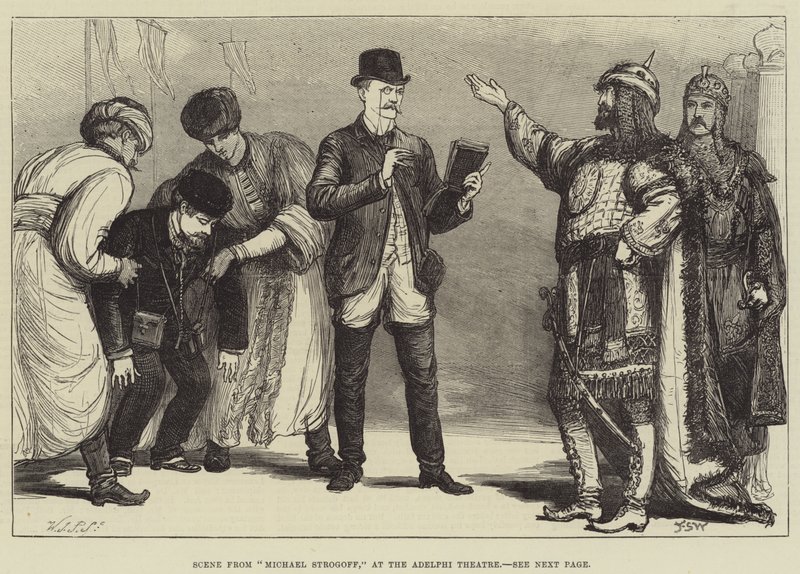 Scene fra Michael Strogoff, på Adelphi Theatre af Francis S. Walker