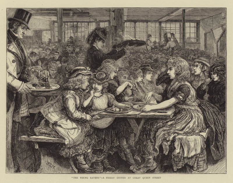 The Young Ravens, en fredagsmiddag på Great Queen Street af Francis S. Walker