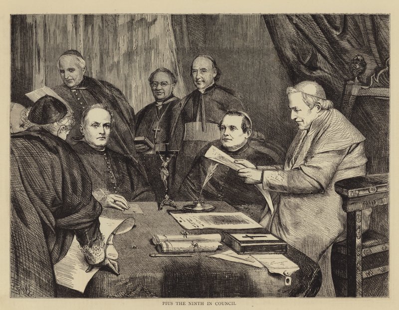 Pius den niende i råd af Francis Wilfred Lawson