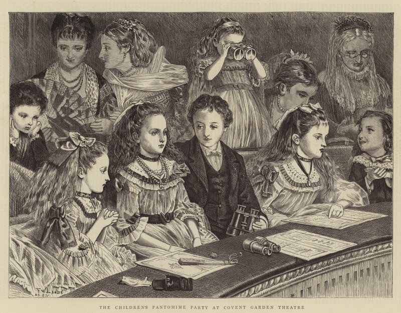 Børnepantomimefesten i Covent Garden Theatre af Francis Wilfred Lawson