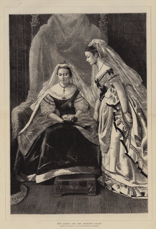 Dronningen og Prinsessen Louise af Francis Wilfred Lawson