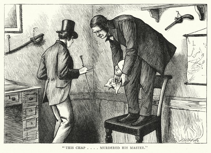 Illustration til store forventninger af Charles Dickens (gravering) af Francis Arthur Fraser