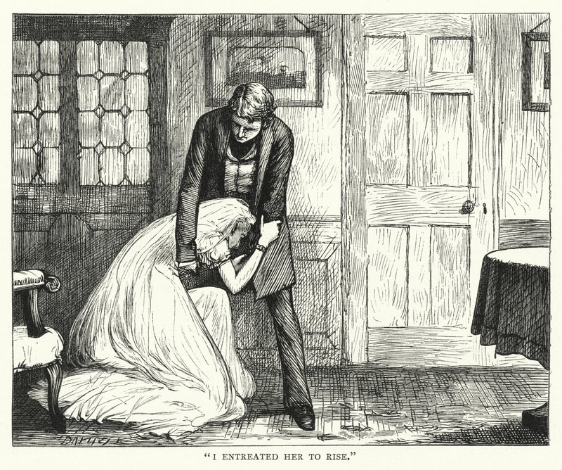 Illustration til store forventninger af Charles Dickens (gravering) af Francis Arthur Fraser