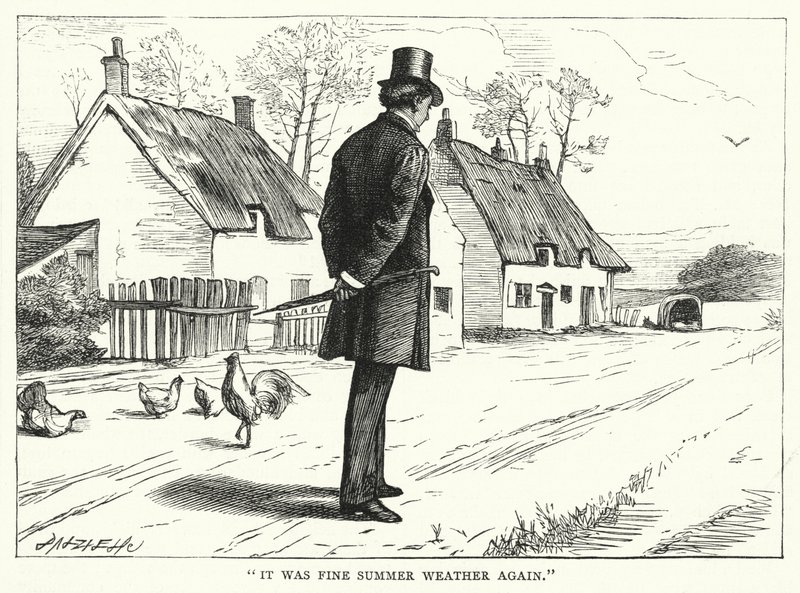 Illustration til store forventninger af Charles Dickens (gravering) af Francis Arthur Fraser