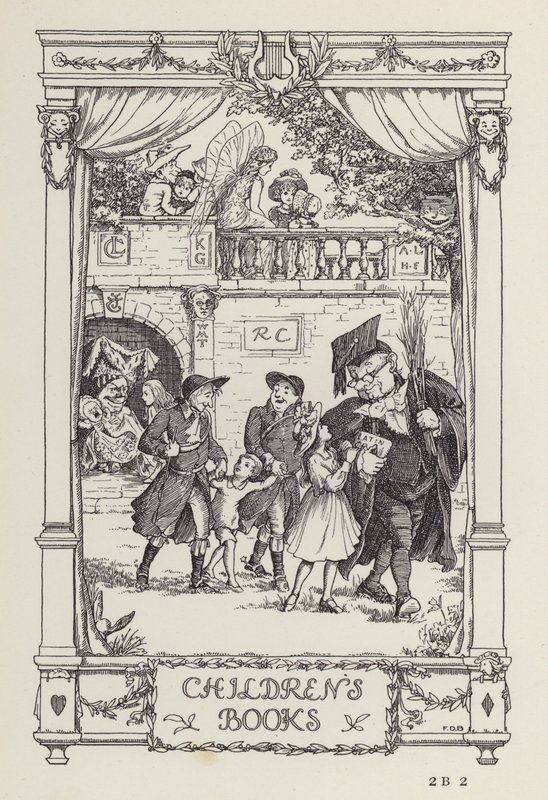 Endnu en bog med vers til børn: Bøger for børn (litografi) af Francis Donkin Bedford