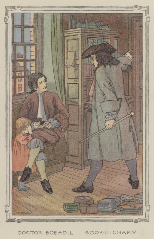Illustration til The History of Henry Esmond (farvelitografi) af Francis Donkin Bedford