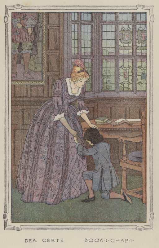 Illustration til The History of Henry Esmond (farvelitografi) af Francis Donkin Bedford