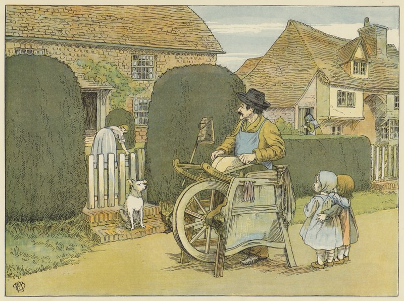 Knivsliber (farvelitografi) af Francis Donkin Bedford