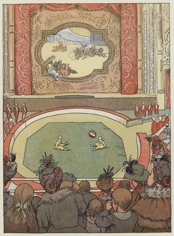 London: The Hippodrome (farvelitografi) af Francis Donkin Bedford