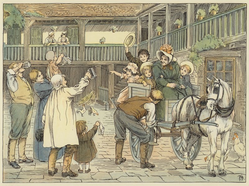 Ostler (farvelitografi) af Francis Donkin Bedford
