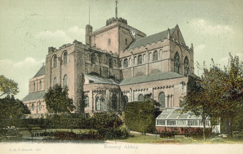 Romsey Abbey (farvefoto) af Francis G. O. Stuart