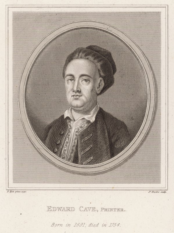 Edward Cave, bogtrykker, født 1891, død 1754 af Francis Kyte