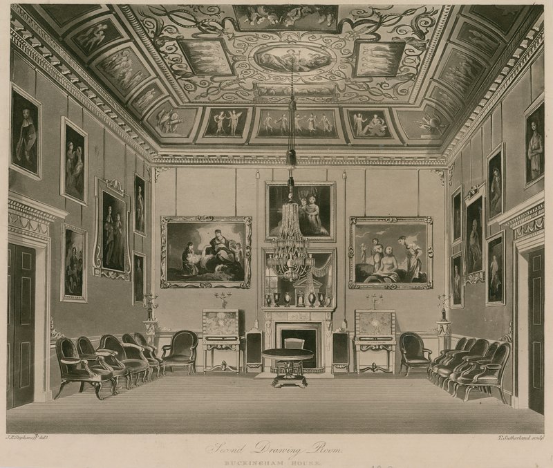 Anden tegnestue, Buckingham House af Francis Phillip Stephanoff