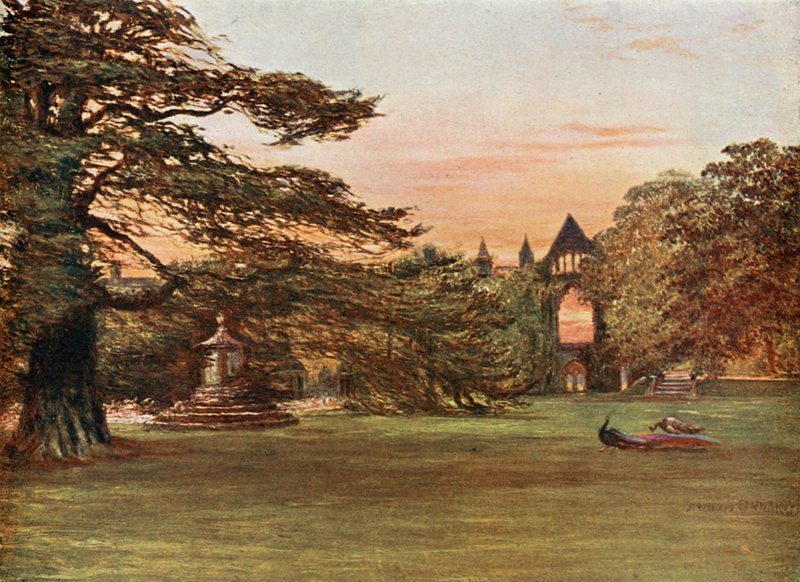 Garden of Newstead Abbey af Francis S. Walker