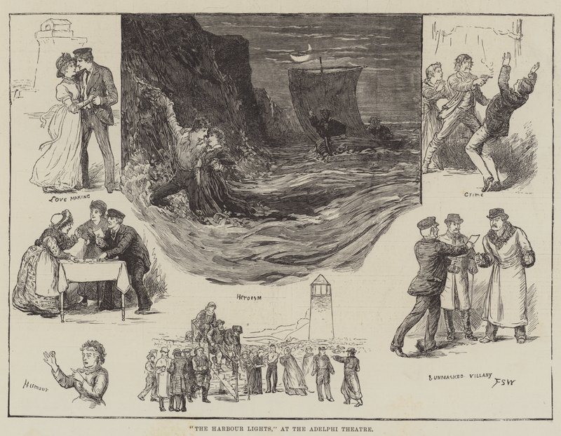 Havnelyset i Adelphi Theatre af Francis S. Walker