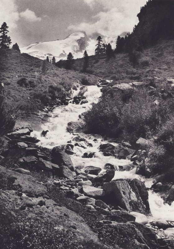 Østlige alper: Reichen-området fra den øvre ende af Wildgerlos Tal (s/h-billede) af Francis Sydney Smythe