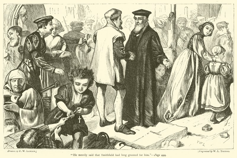 Han sagde lystigt, at Smithfield længe havde stønnet for ham af Francis Wilfred Lawson