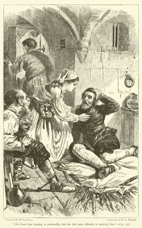Hun fandt ham sovende så dybt, at hun havde lidt svært ved at vække ham af Francis Wilfred Lawson