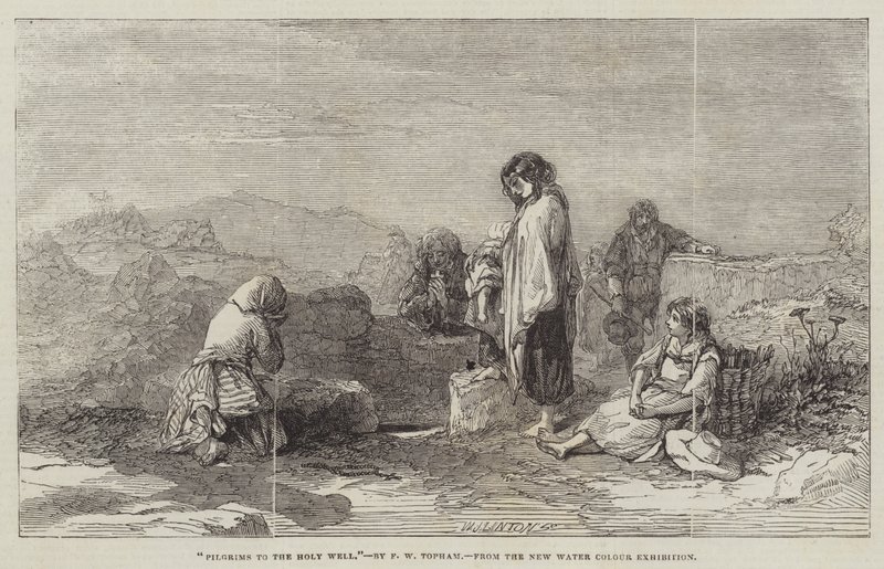 Pilgrimme til den hellige brønd af Francis William Topham