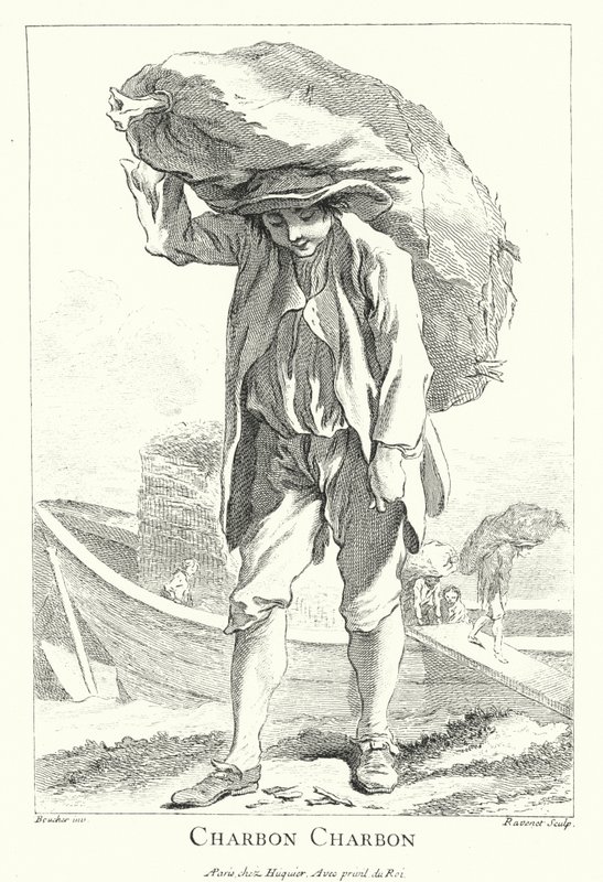 Coalman (gravering) af Francois (after) Boucher