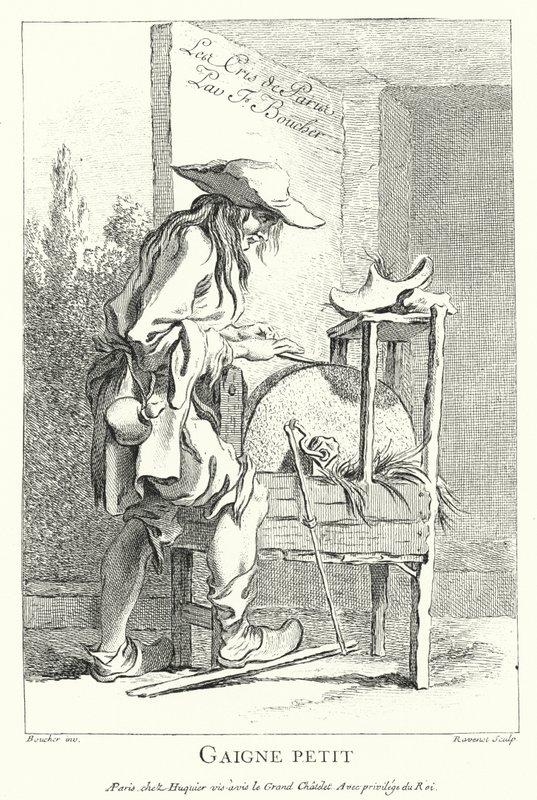 Knivsliber (gravering) af Francois (after) Boucher