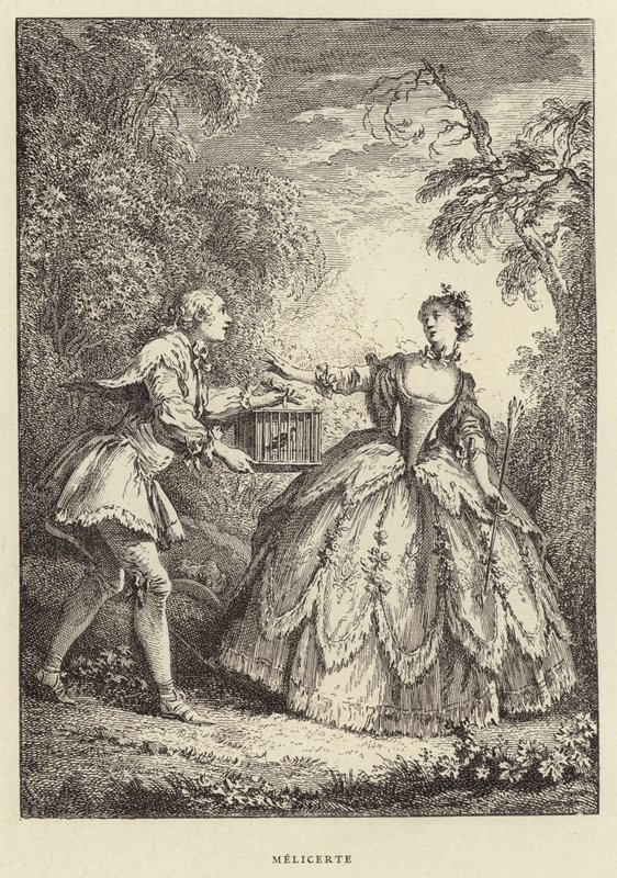 Melicerte (gravering) af Francois (after) Boucher