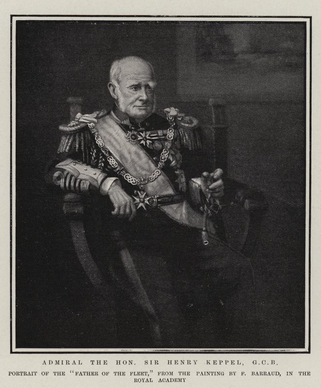 Admiral den ærede Sir Henry Keppel, GCB af Francois Barraud