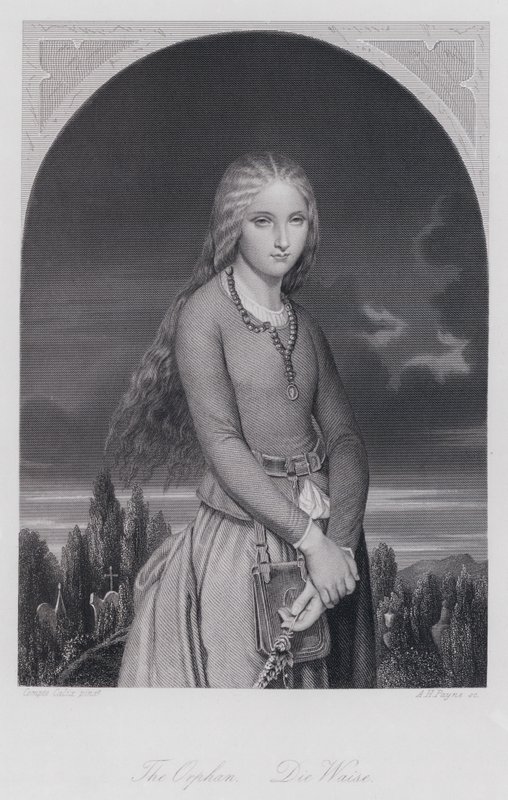 The Orphan (gravering) af Francois Claudius (after) Compte Calix