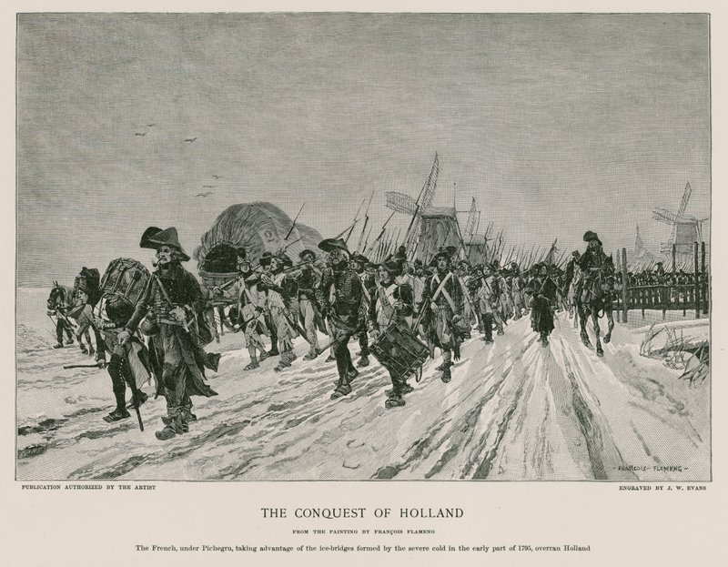 Erobringen af Holland af Francois Flameng