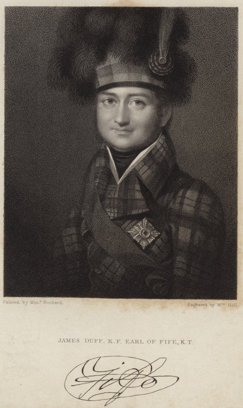 Portræt af James Duff; jarl af Fife af Francois Theodore Rochard