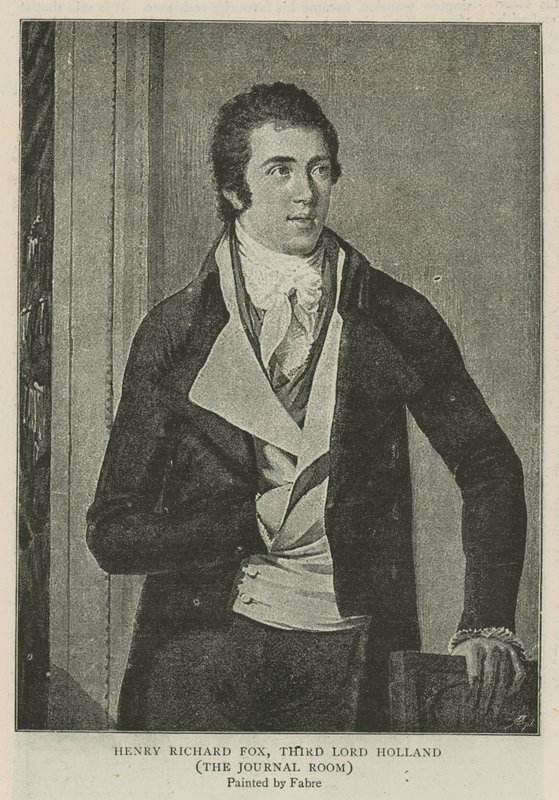 Henry Richard Fox, tredje Lord Holland af Francois Xavier Fabre
